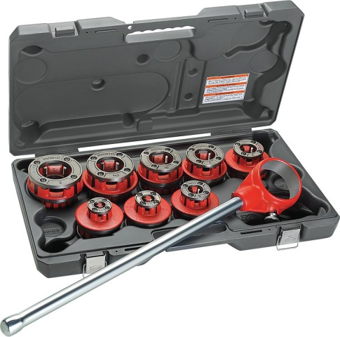 RIDGID Juego de machos 11 R DN10 (3/8"") a DN50 (2"") en estuche NUEVO