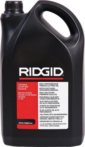 Aceite para cortar roscas Ridgid contenido 5 L para acero y acero inoxidable NUEVO