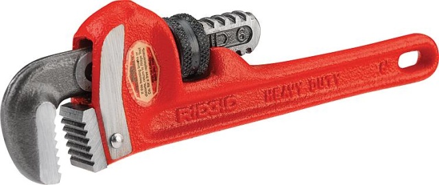 RIDGID Rohrzange gerade, Spannweite max. DN65 (2 1/2"") Länge 18"" 450mm robuste Gusseisenkonstruktion NEU