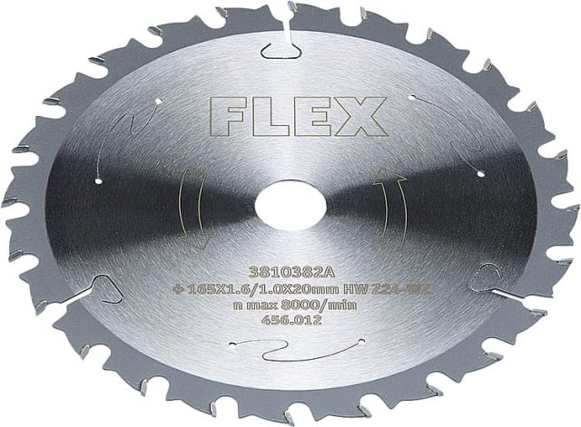 Flex cirkelzaagblad D: 165x1,6x20mm NIEUW