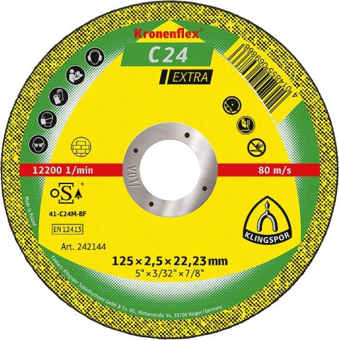 Tarcza tnąca Klingspor 125x2,5x22,23mm NOWOŚĆ