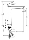 hansgrohe Mitigeur de lavabo 240 Talis E Saillie 183 mm...