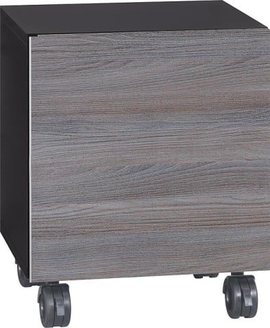 Evenes Roll container ELA cuerpo negro smt - frontal gris robinia, 400x400x350mm NUEVO