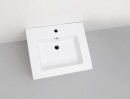 Evenes meuble sous-vasque + lavabo en céramique série ELA corps noir smt façade décor béton foncé, 610x420x510mm NOUVEAUTÉ