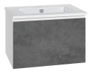 Mueble de lavabo Evenes + lavabo de cerámica serie...