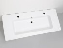 Monoblocco Evenes + lavabo in ceramica serie ELA corpo bianco smt fronte decoro grigio robinia, 1210x420x510mm NUOVO