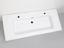 Monoblocco Evenes + lavabo in ceramica serie ELA corpo nero smt fronte bianco decoro lucido, 1210x420x510mm NUOVO