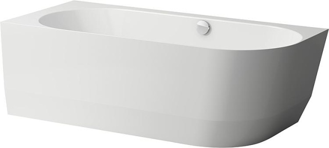 Laufen Pro space-saving bathtub Marbond corner version left WxHxD: 1800x590x800mm, white NEW