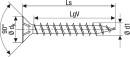 SPAX Vis à tête fraisée Wirox filetage complet cruciforme ø2,5x12mm, 1000 pièces NEUF