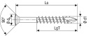 Tornillo de cabeza plana SPAX acero inoxidable A2 rosca parcial T-Star Plus ø4,0x60mm, PU 100 piezas NUEVO