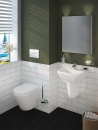 VitrA Integra lavabo 450x400mm, bianco, con troppopieno 1...