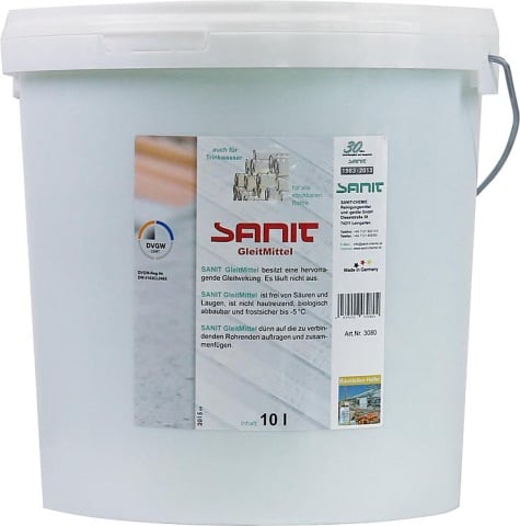 SANIT-CHEMIE GleitMittel DVGW 10l Eimer NEU