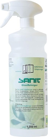 SANIT-CHEMIE SANIT BIO GlassCleaner 1.000ml fles NIEUW