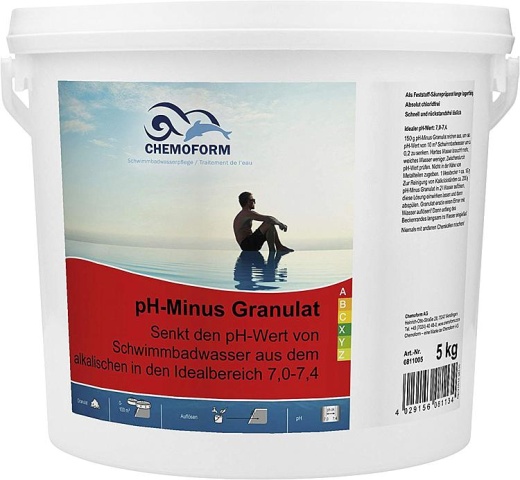 CHEMOFORM Regulador del pH-Minus Granulado CHEMOFORM, cubo de 5 kg NUEVO