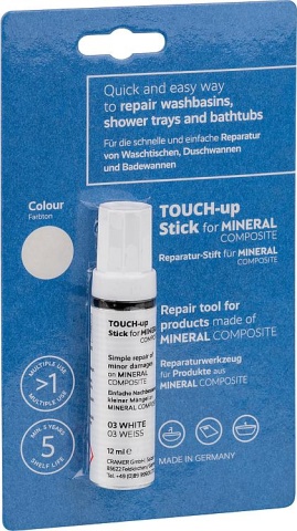 Cramer Touch up Reparaturstift für Mineralguss weiß 12ml NEU