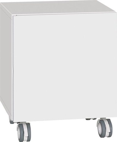 Evenes Rollcontainer ELA body white smt - front white high gloss, 400x400x350mm NEW