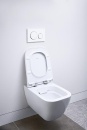 GEBERIT WC sospeso Smyle Square compatto, senza bordo, bianco LxAxP: 350x330x490mm NUOVO