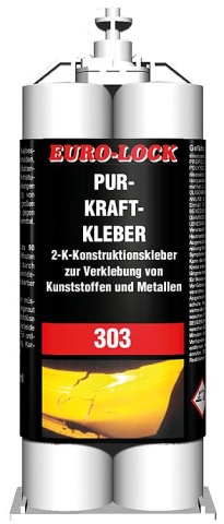 EURO-LOCK PUR Power Adhesivo 2K LOS 303, 50g cartucho doble NUEVO