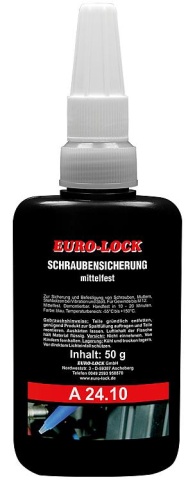 EURO-LOCK screw lock medium strength A 24.10 50g dosage bottle NEW