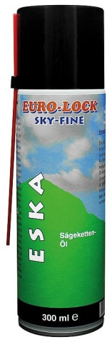 Huile pour chaîne de tronçonneuse EURO-LOCK (SKY FINE) FINE-655 ESKA, 300ml vaporisateur à pompe NOUVEAU