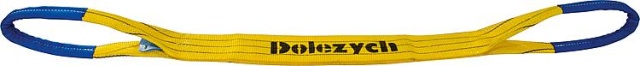 Cinta de elevación Dolezych de poliéster DIN EN1492-3, de dos capas de color púrpura, 30x7mm, longitud 5m NUEVO