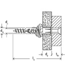 Juego de anclaje universal UX 6x50 R S con tornillo VPE 25 NUEVO