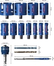 Juego de sierras de corona Bosch Expert 15 piezas, Ø 20/22/25/32/35/40/ 44/51/60/68/76mm NUEVO