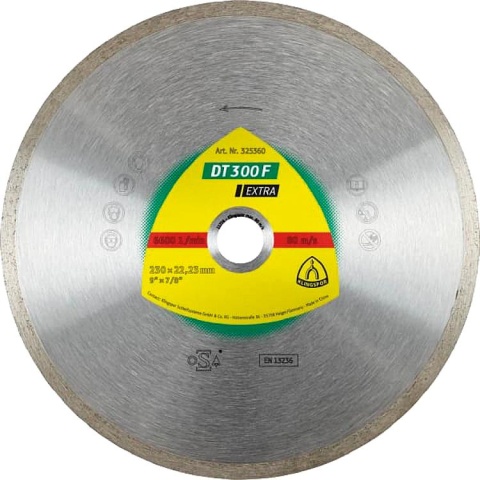 Klingspor Disque à tronçonner diamanté 115x22,23mm bord lisse NOUVEAU