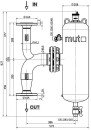 Separatore di fango e aria Mut con magnete DF/DS/C DN50...