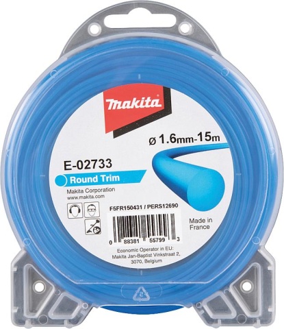 Makita Filo per falciatura E-02711 Ø2,0mm, lunghezza 126m tondo NUOVO