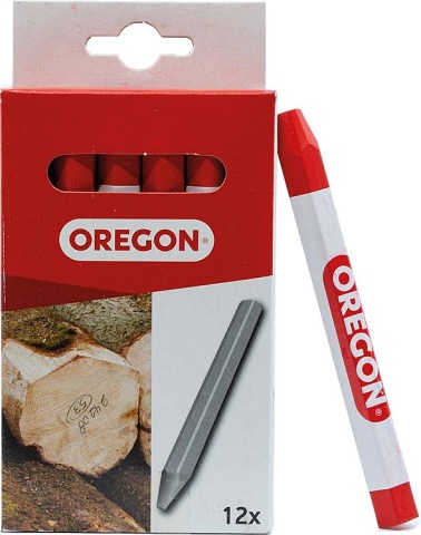 Craie de marquage OREGON rouge, longueur 120mm, D : 12mm UE 12 pièces NEUF