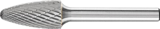 Fresa in metallo duro PFERD ad arco tondo, dentatura 3 Ø 12,0mm, gambo:6mm, L: 65mm NUOVO