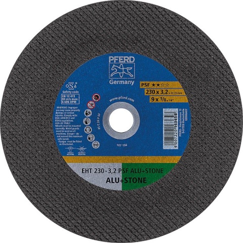 PFERD cutting disc Ø 230 x 3.2 x 22.23mm, straight for aluminium, stone, concrete, tiles NEW