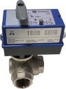 Taconova 3-way valve 230 V DN32, 1 1/4 inch, KVS 18 m3/h...