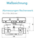 Sensus US-meter WMZ PolluStat qp 2,5 B DN20 L:130...