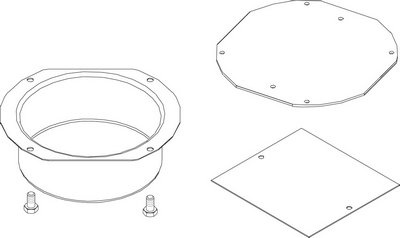 Spartherm verbrandingsluchtaansluiting everp. 8738803758 NIEUW