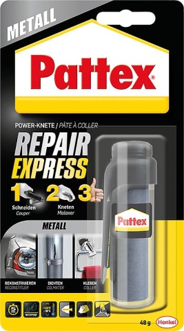 Pattex Repair Plasticine Metal Power Plasticine Repair Express 48g Blisterkaart NIEUW