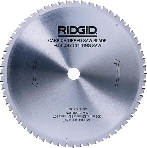 RIDGID saw blade D: 355mm carbide bore: D: 25,4mm for steel, aluminium and plastic NEW