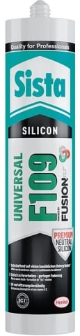 Sista universele silicone F109 Fusion lichtgrijs (mat) 300ml patroon NIEUW