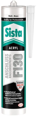 Sista acryl F130 verbinding wit 300ml patroon NIEUW