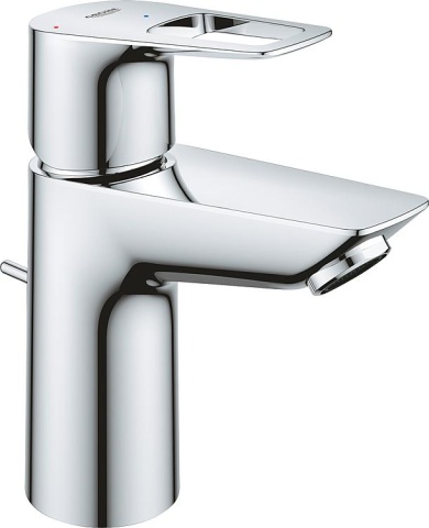 GROHE Bauloop S-Size mezclador de lavabo 93 mm proyección cromo posición central frío con desagüe automático NUEVO