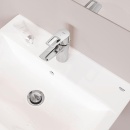 GROHE Bauloop S-Size mezclador de lavabo 93 mm proyección cromo posición central frío con desagüe automático NUEVO