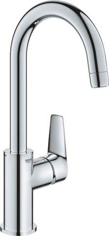 GROHE Waschtischmischer BauEdge L-Size Ausladung 140 mm chrom Push-Open Ablauf NEU