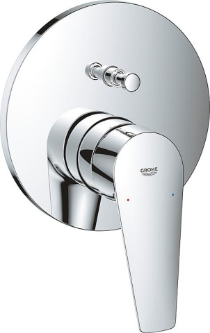 GROHE BauEdge bateria wannowa podtynkowa Rozeta Ø: 158 mm chrom NOWOŚĆ