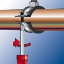 Abrazadera de tubo Fischer FRS 1"" A2 NUEVO