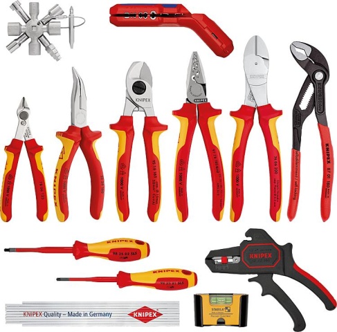 KNIPEX Juego de herramientas eléctricas 13 piezas NUEVO