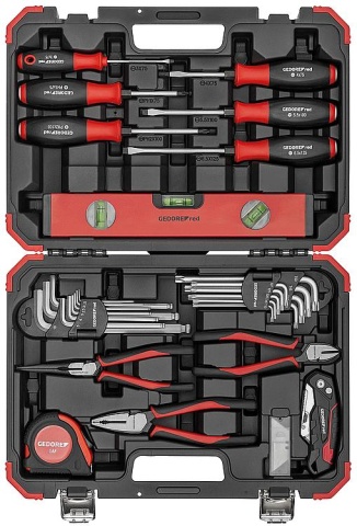 Set di utensili rossi Gedore 43 pezzi NUOVO