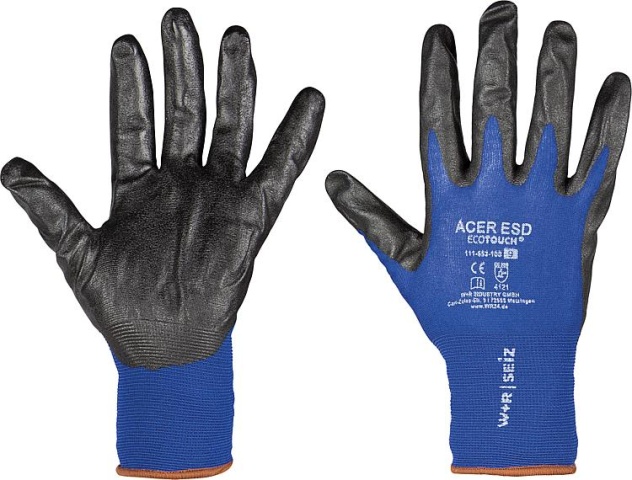 W+R ESD work gloves ACER size XXL NEW