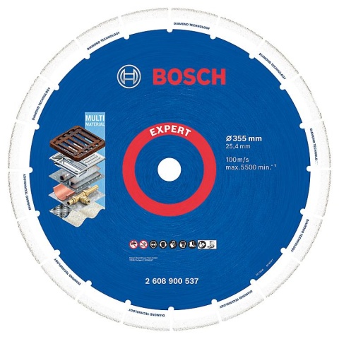 Disque à tronçonner diamanté Bosch EXPERT Ø 355 x 25,4 mm NOUVEAU