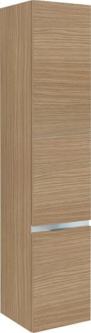 Evenes Hochschrank Serie MBH 2 Türen Eiche natur Anschlag links 350x1655x370mm NEU